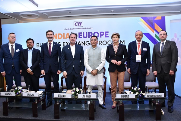 Union Minister Jitin Prasada addresses India-Europe Business Exchange Programme