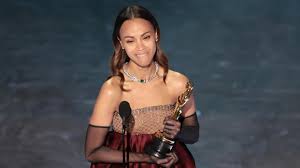 Zoe Saldana wins Oscar for Best Supporting Actress at 97th Academy Awards