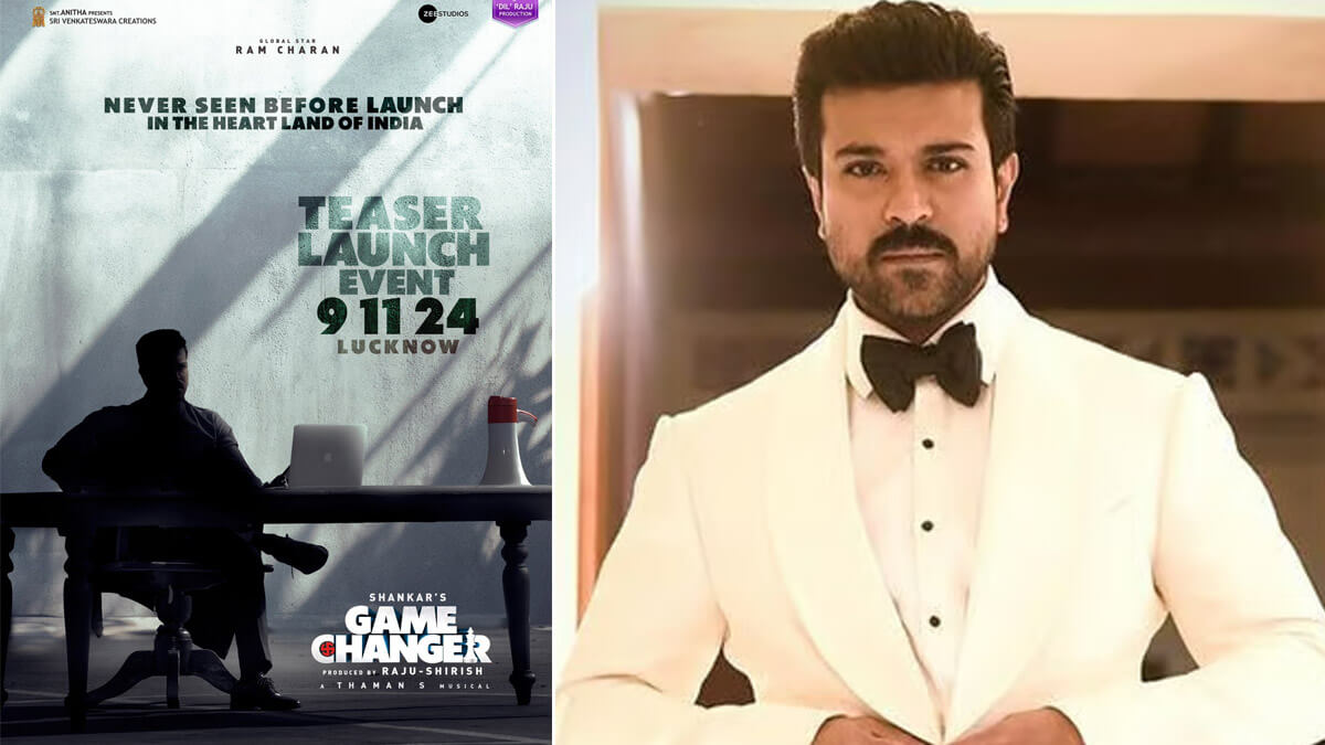 Ram Charan to launch Game Changer teaser in Lucknow on November 9