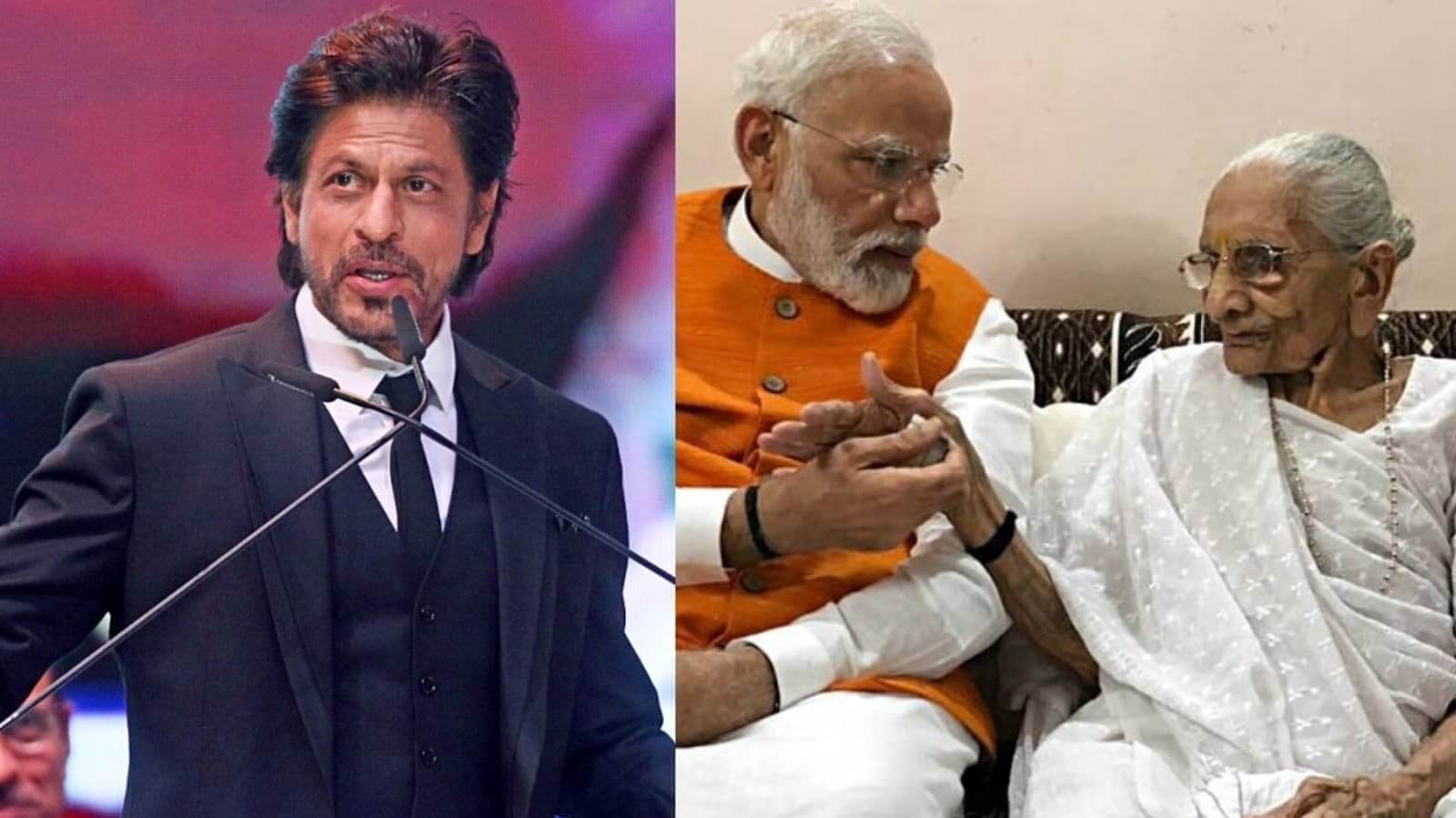 shahrukhkhansharesheartfeltmessageforpmmodiafterhismotherheerabensdemise