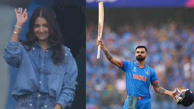 Anushka Sharma cheers for Virat Kohli and team India at Champions Trophy