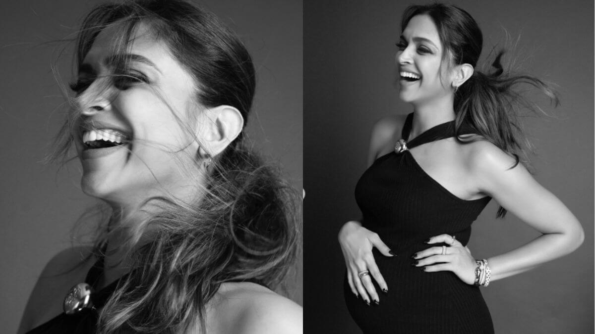 Deepika Padukone flaunts baby bump in new monochrome photos