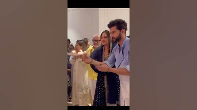 Sonakshi Sinha and Zaheer Iqbal celebrate first Ganesh Chaturthi after wedding