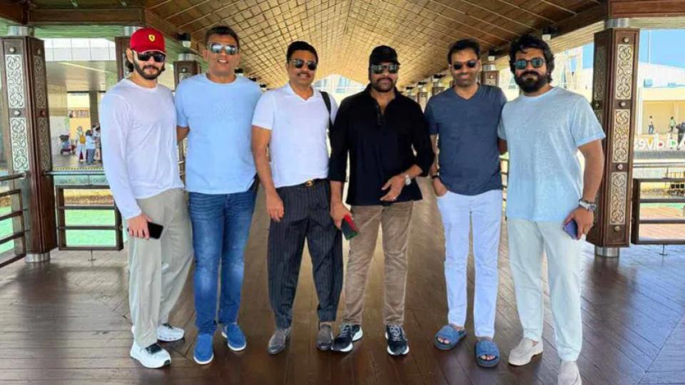 Chiranjeevi, Mahesh Babu, Ram Charan celebrate Greenko MD Anil Chalamalasetty’s 50th birthday in Maldives