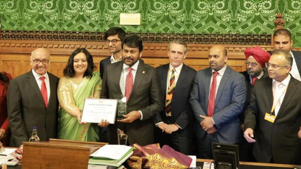 Chiranjeevi receives UK’s Lifetime Achievement Award