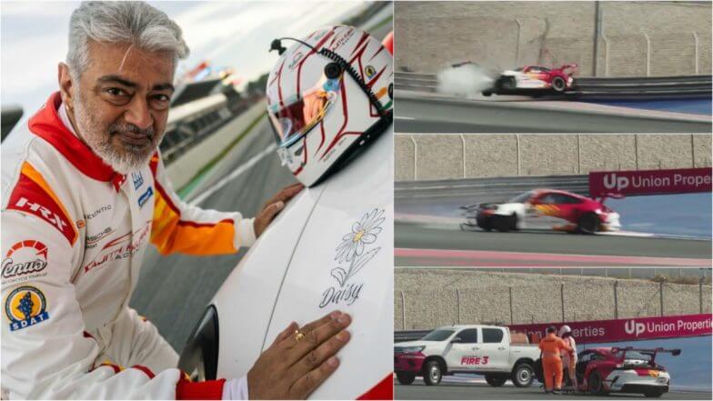 Ajith Kumar’s car crashes during practice session for Dubai Grand Prix, actor walks out unhurt