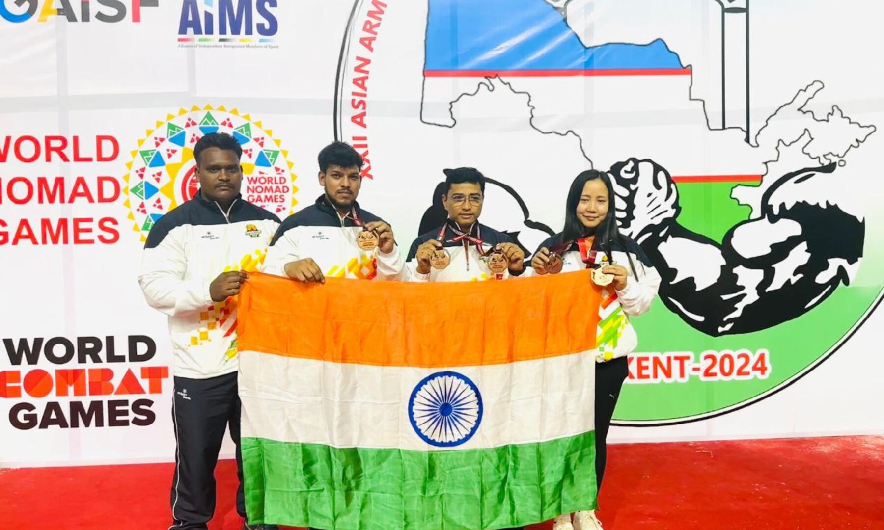 Indian Arm Wrestlers Contingent Wins Seven Medals At Asian Championship