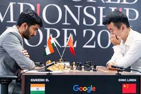 Indian challenger D. Gukesh lost 12th game to defending champion Ding Liren of China