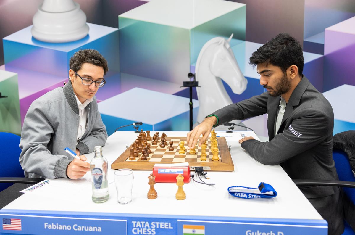 Tata Steel Chess: Gukesh draws with Caruana in round 3