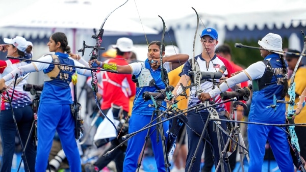indian-womens-archery-team-qualifies-for-quarterfinals-of-paris-olympics-2024