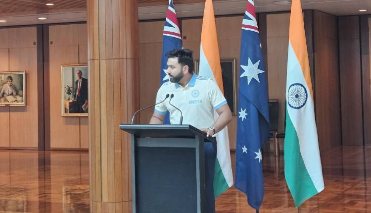 Rohit Sharma hails India, Australia relations at Australian Parliament