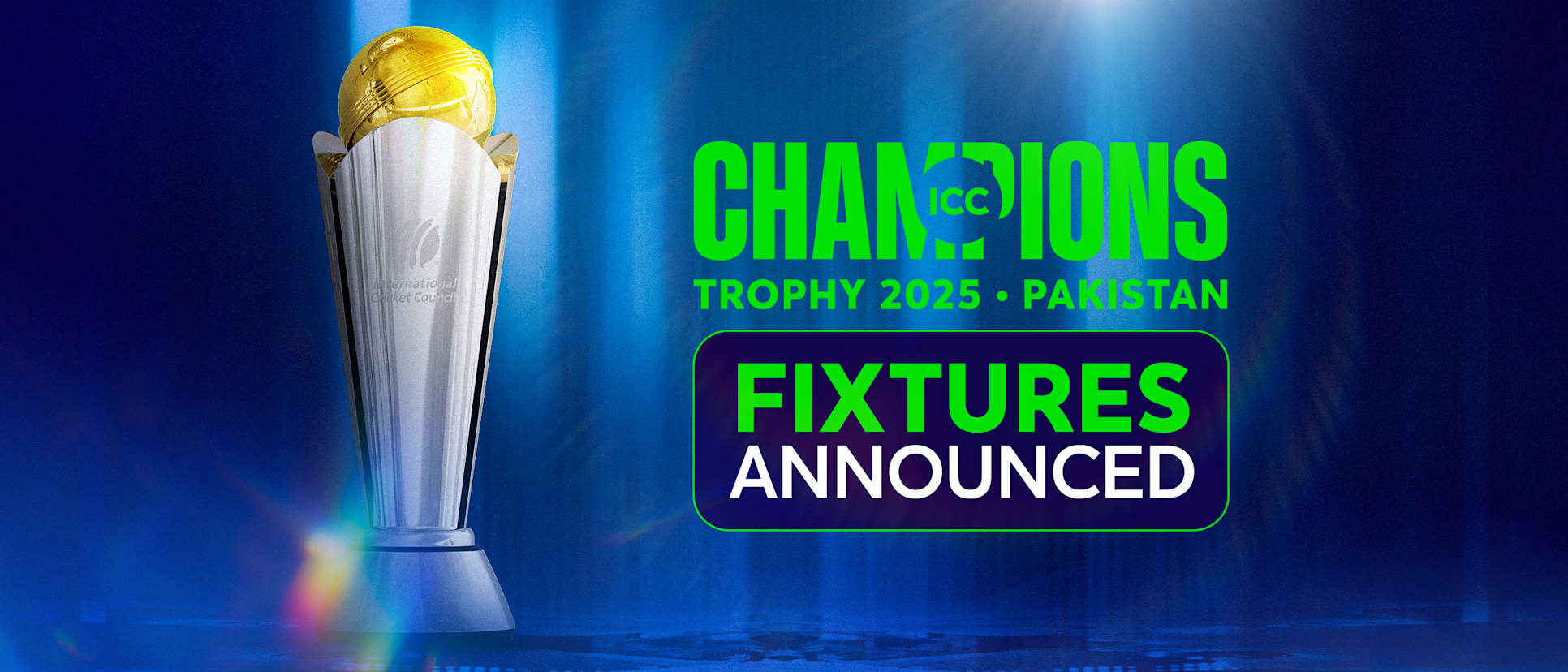 ICC Announces Fixtures for 2025 Men’s Champions Trophy