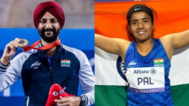 harvindersinghandpreetipalnamedindiasflagbearersforparisparalympics2024closingceremony