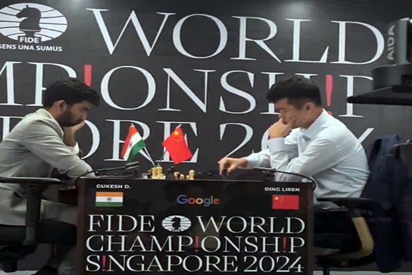 Ding Liren defeats Gukesh in opening round of 2024 World Chess C’ship