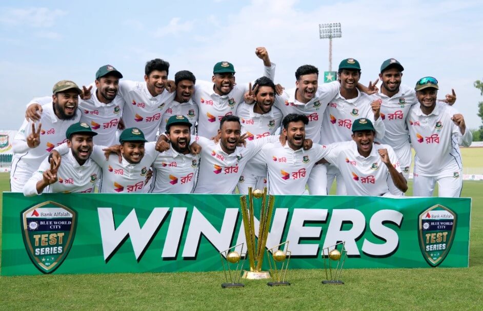 Bangladesh Govt rewards cricket team with BDT 3.2 crore for series win vs Pakistan