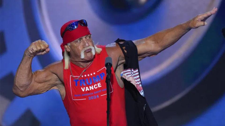 Iconic wrestler Hulk Hogan endorses Donald Trump for President