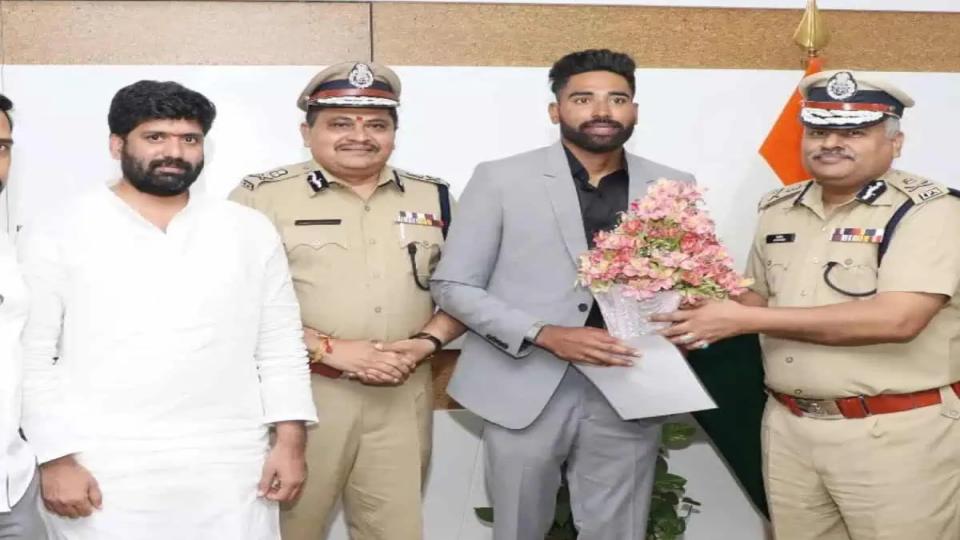 Cricketer Mohammed Siraj takes charge as Telangana DSP