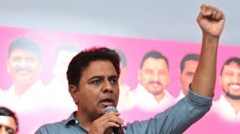 telanganastatewouldliveindarknessifcongresswontheelection:ktr