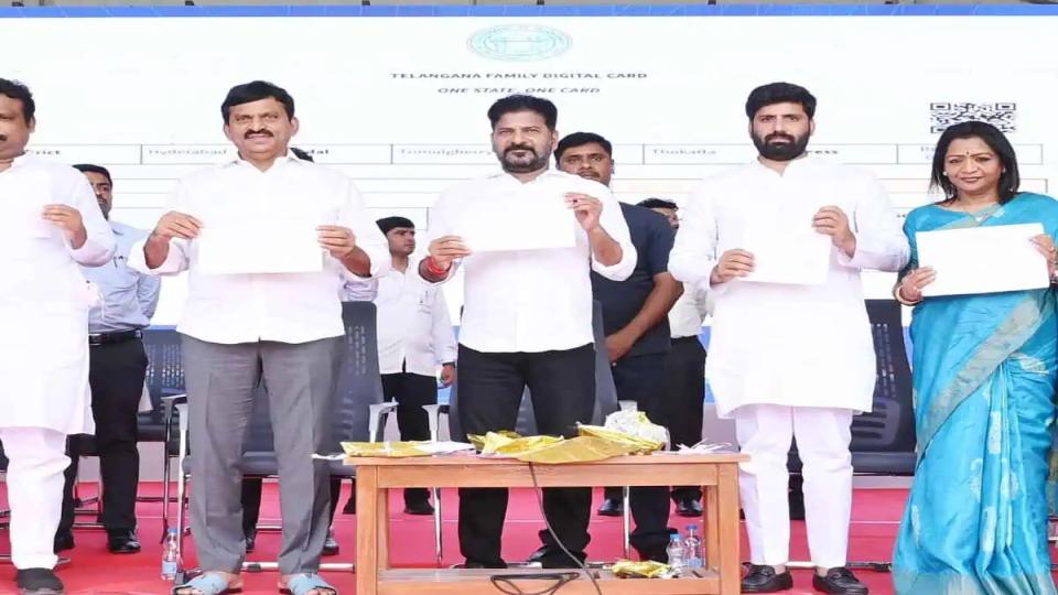 CM Revanth Reddy launches digital family health cards in Telangana