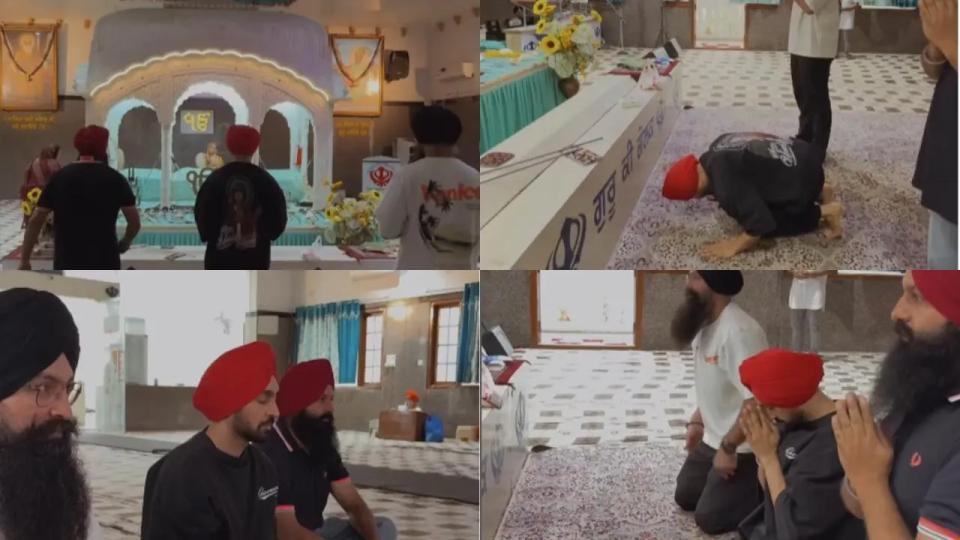 Diljit Dosanjh prays at Hyderabad Gurdwara ahead of Dil-Luminati concert