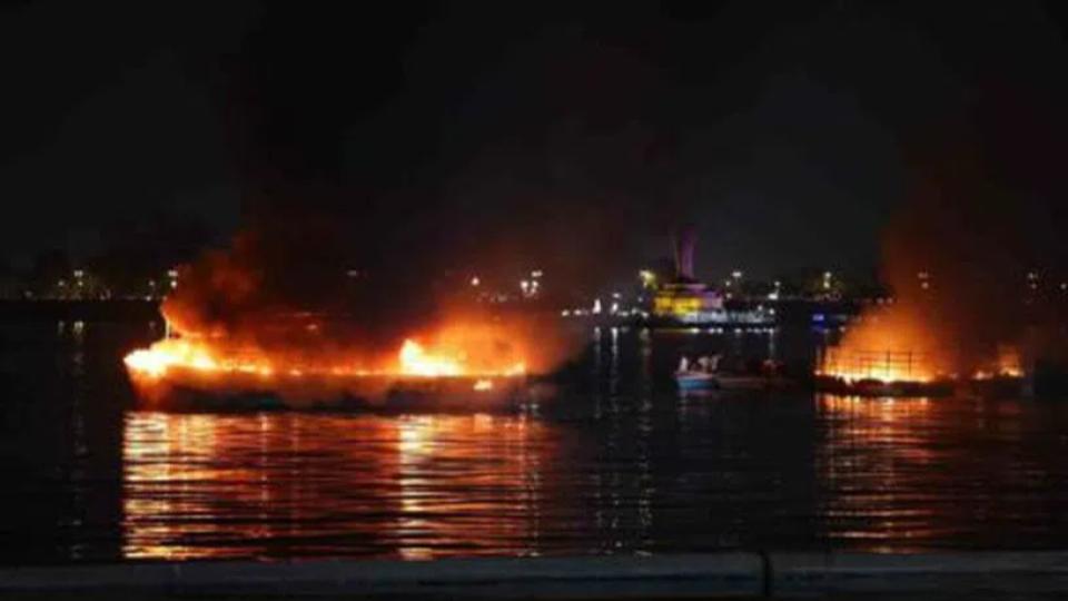 Secretariat police book case in Hussain Sagar boat fire incident