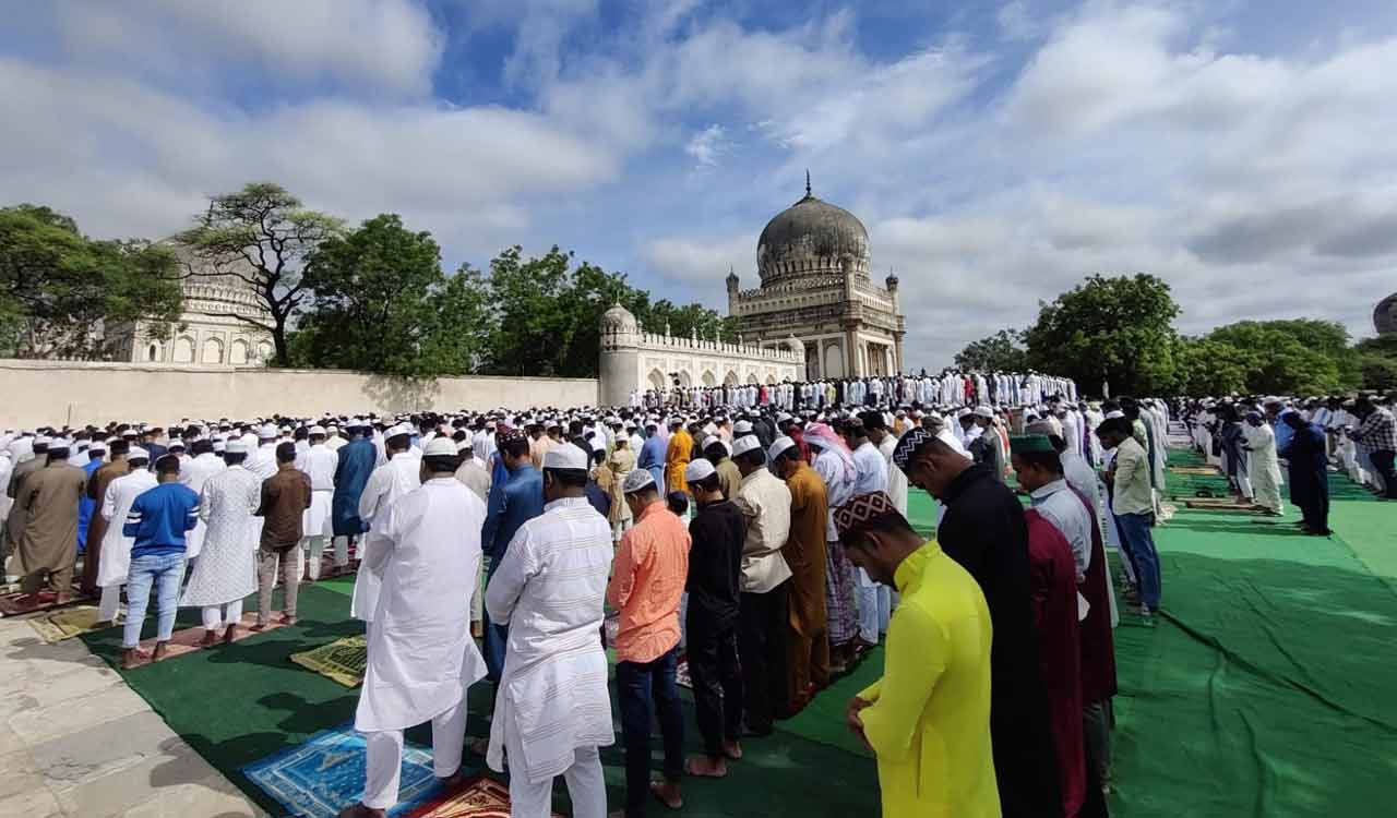 Muslims celebrates Id-ul-Zuha in Hyderabad