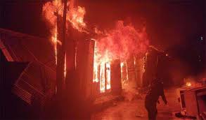 Massive Fire Ravages Shops in Dewan Devdi Market