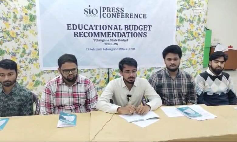 SIO Telangana demands government to allocate 20 percent of budget towards education sector