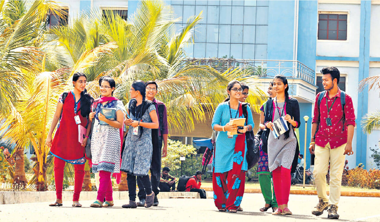 Telangana private colleges protest against delay in fee reimbursement arrears