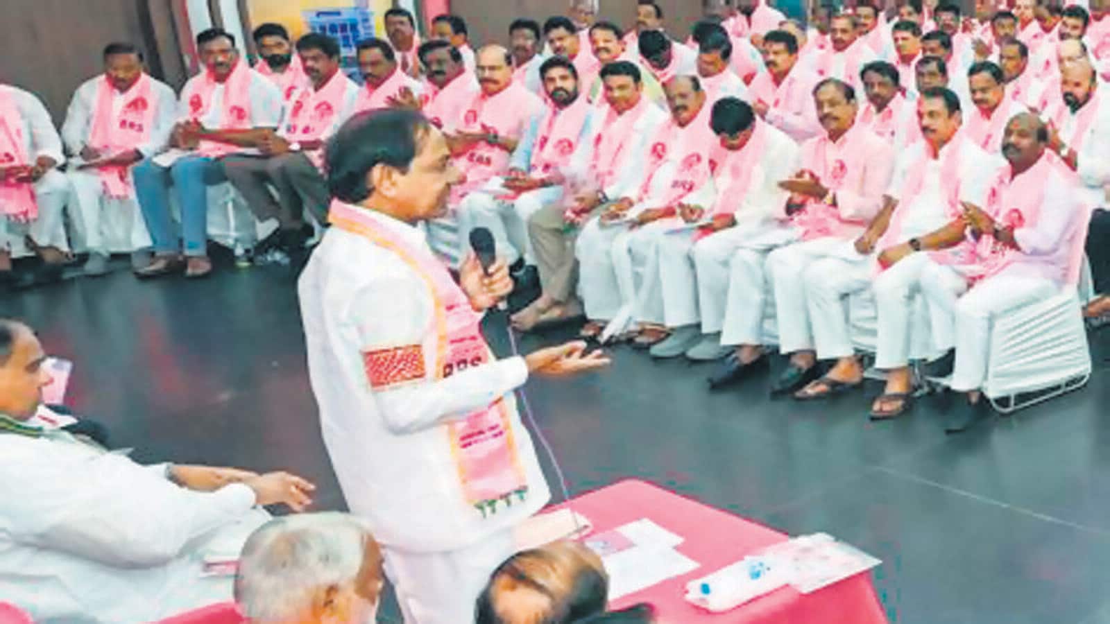 BRS MLAs meet party chief KCR