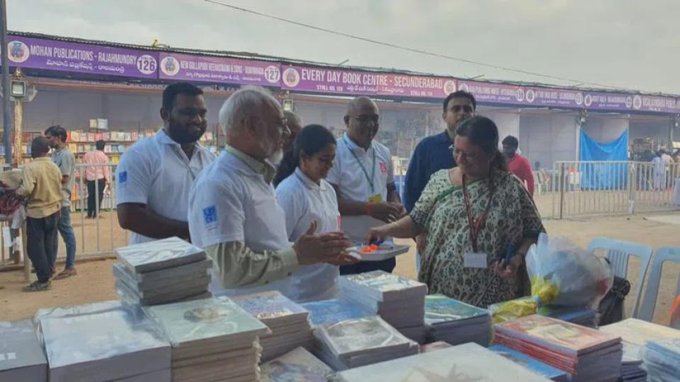 Publications Division opens its stall at Hyderabad Book Fair 2024