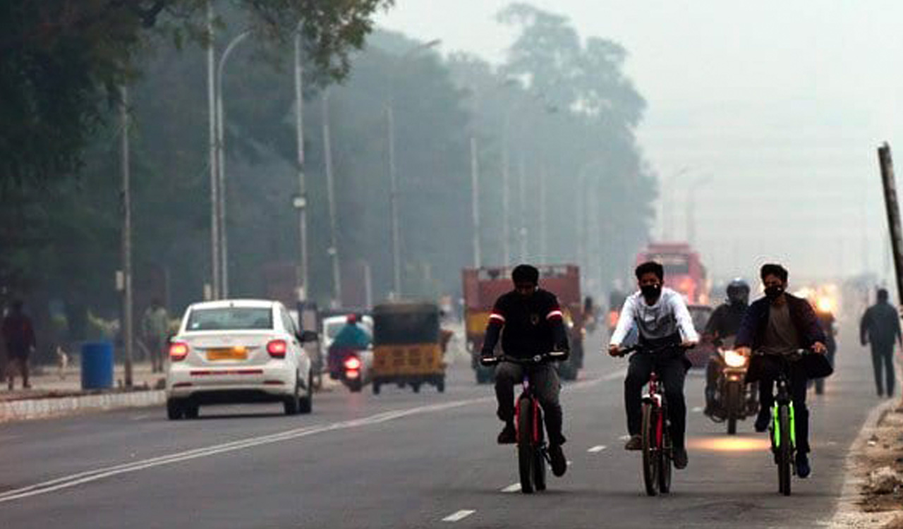 Morning temperature dip in Hyderabad 