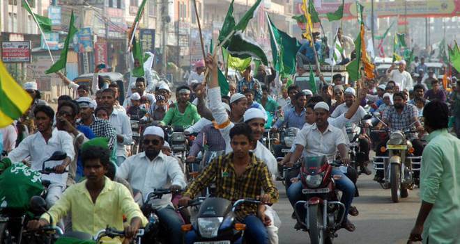 Mild tension prevails in Dhoolpet during procession