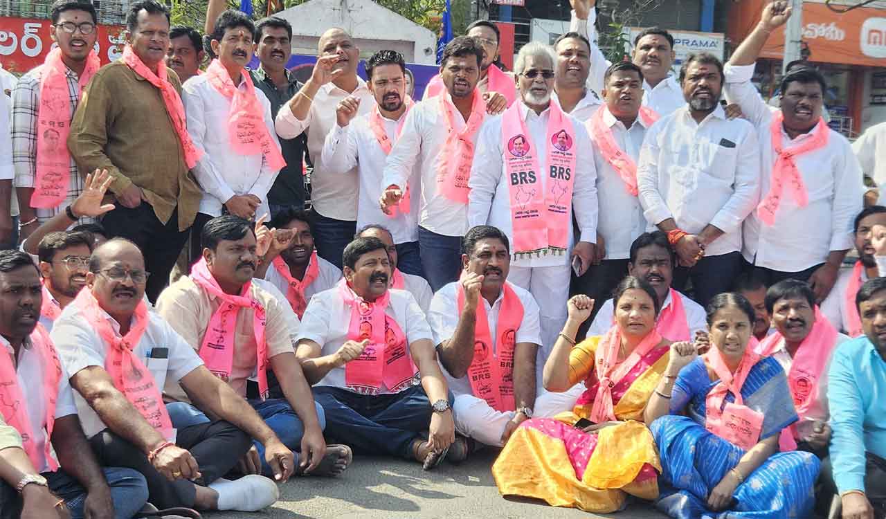 BRS stages protests across Telangana over Congress’ Rythu Bharosa betrayal