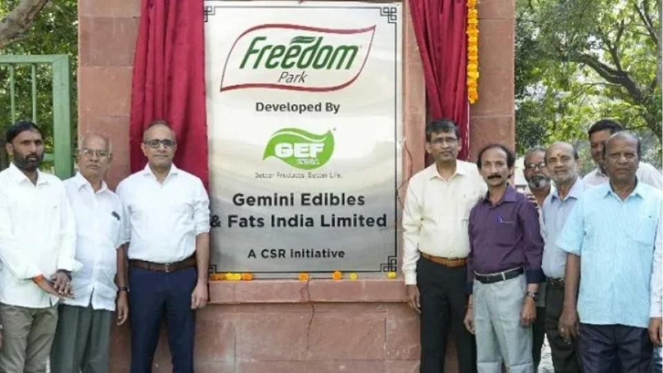 Gemini Edible & Fats India Limited opens ‘Freedom Park’ in Kukatpally