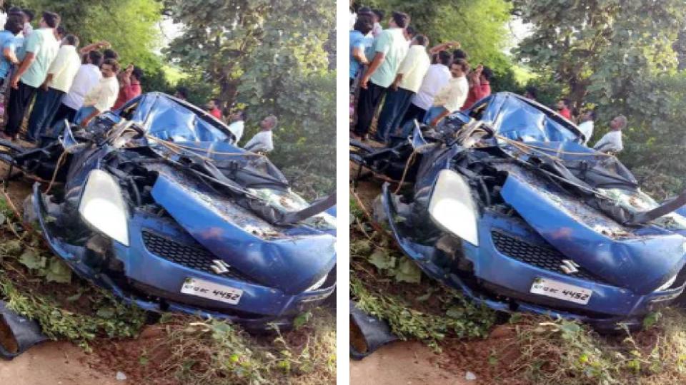 Seven feared dead as car plunges into canal in Medak