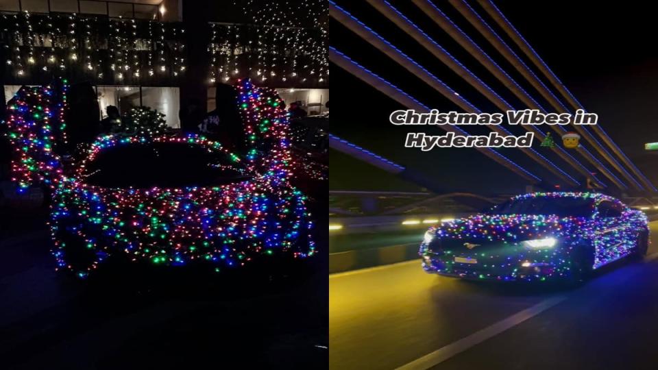 ‘Christmas cars’ light up Hyderabad streets, videos trend online