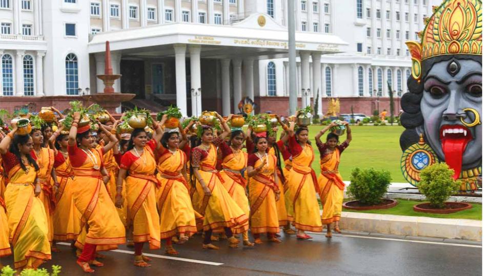 Bonalu celebrations at Telangana Secretariat