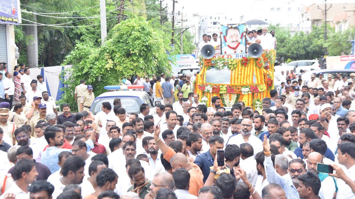 D. Srinivas Accorded State Funeral