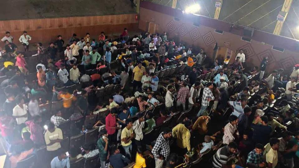 Fans vandalise theatre over delay in screening Devara movie in Kothagudem