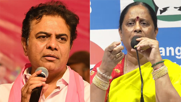 KTR issues legal notice to Konda Surekha, demands public apology