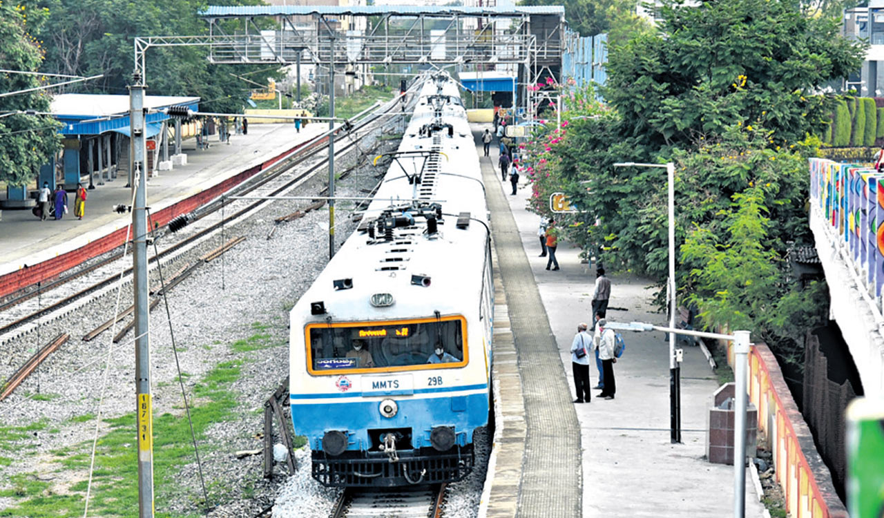 Woman jumps from MMTS train to escape from molester