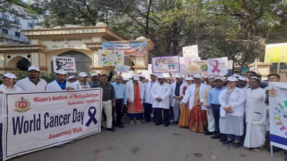 World Cancer Day observed at NIIMS in Hyderabad