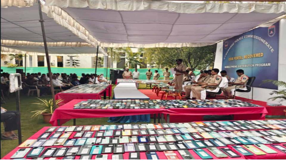 Cyberabad police recover 1,100 stolen, lost phones worth Rs 3.30 cr