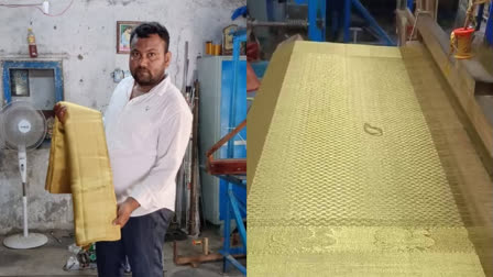 Telangana weaver crafts stunning gold saree worth Rs 18 lakh