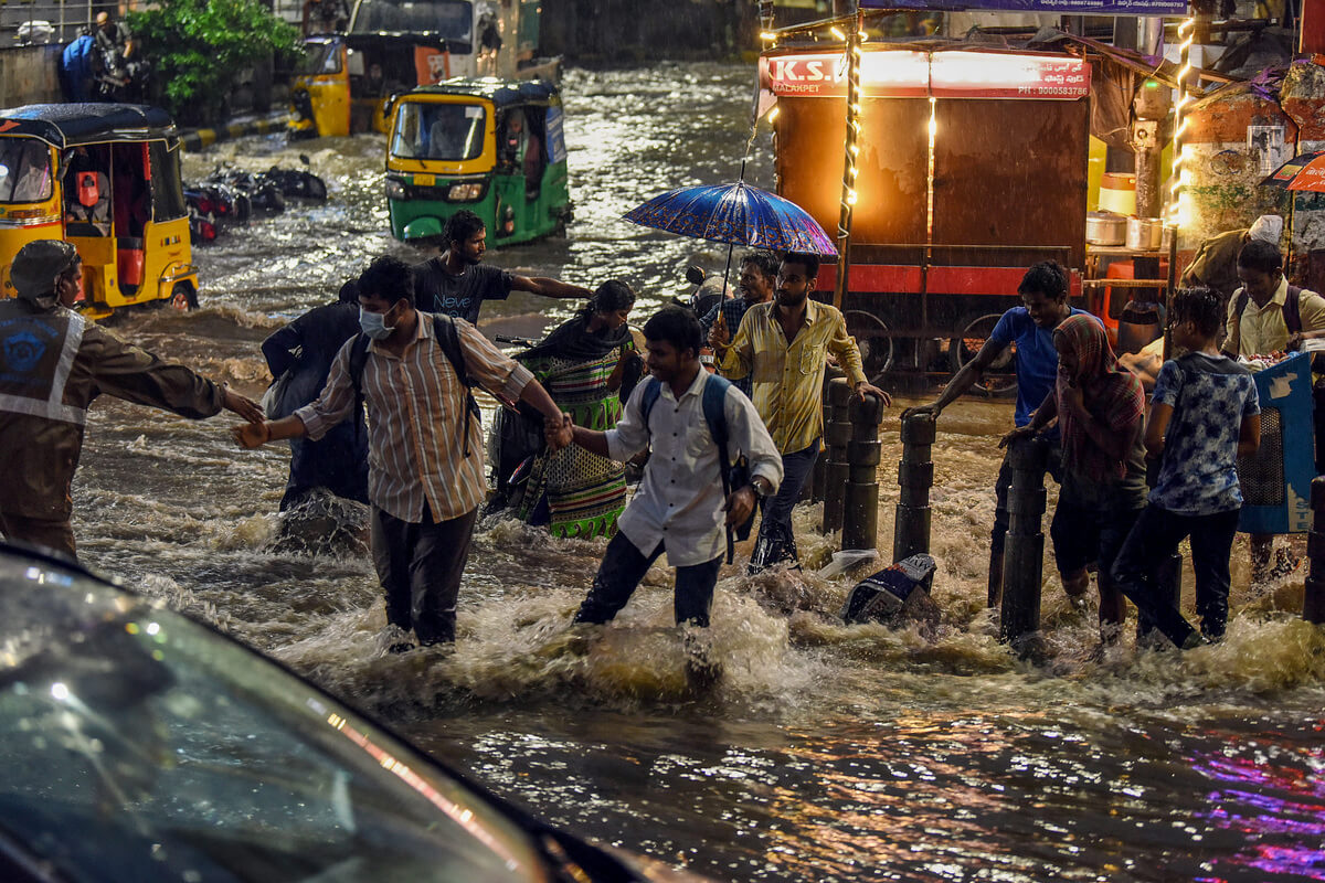 Heavy rains bring respite from summer heat in Hyderabad