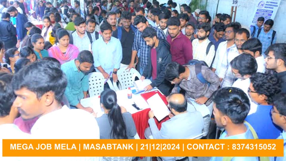 Mega job mela to be held on December 21 in Masab Tank