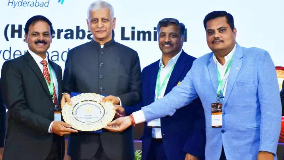 Hyderabad Metro wins Golden Peacock Award