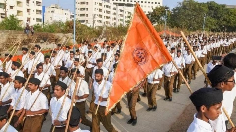 RSS holds marches for 100th formation anniversary in Telangana