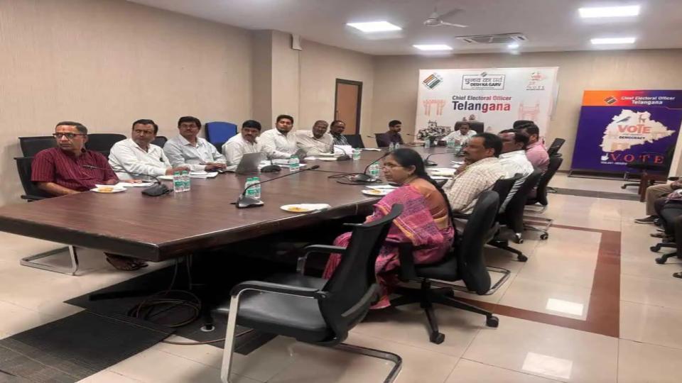 Telangana MLC elections, CEO holds meeting with collectors